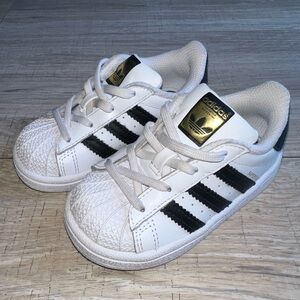 ADIDAS Superstar Toddler Sneakers- Size 6 - Like new, worn once